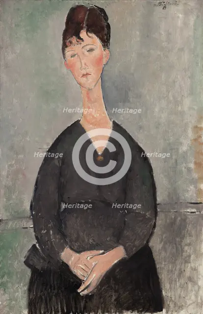 Café Singer, 1917. Creator: Modigliani, Amedeo (1884-1920).