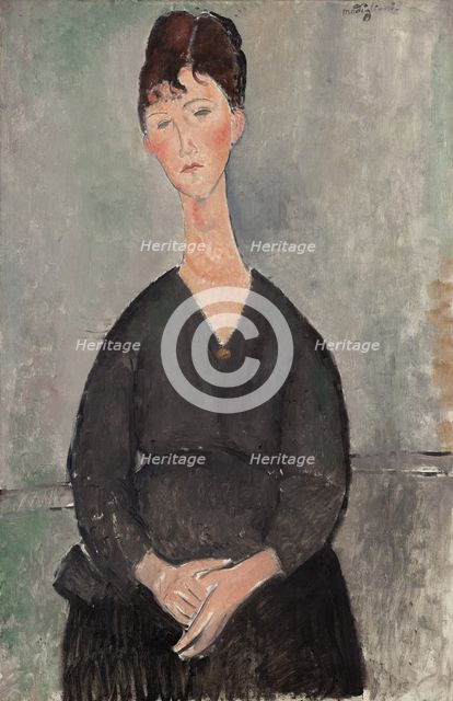 Café Singer, 1917. Creator: Modigliani, Amedeo (1884-1920).