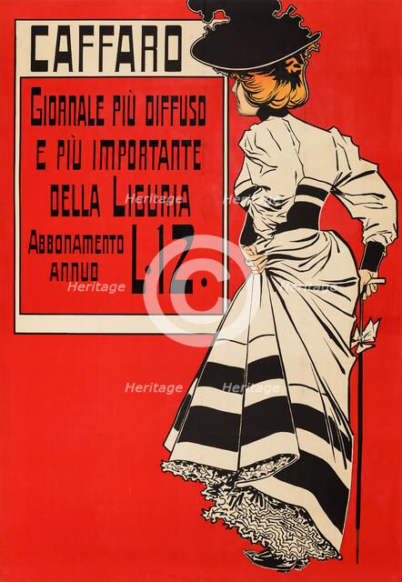 Caffaro Giornale Piu Diffuso e Piu Importante Della Liguria, 1897. Creator: Villa, Aleardo (1865-1906).