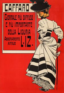 Caffaro Giornale Piu Diffuso e Piu Importante Della Liguria, 1897. Creator: Villa, Aleardo (1865-1906)