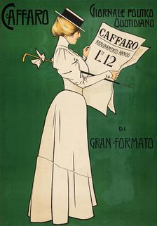 Caffaro, Primo Giornale Di Genova , 1898. Creator: Villa, Aleardo (1865-1906)