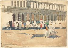 Caffè Florian in Venice, 1898/1899. Creator: Maurice Brazil Prendergast