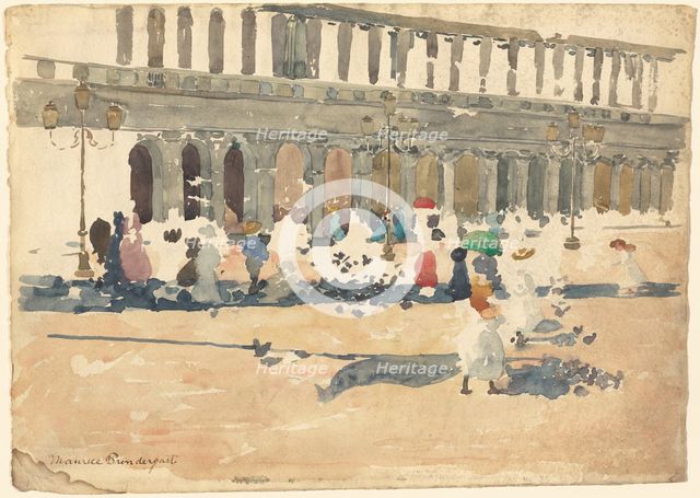 Caffè Florian in Venice, 1898/1899. Creator: Maurice Brazil Prendergast.