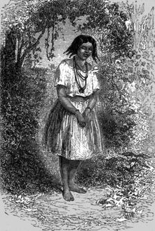 Cafuzo Girl; A Trip up the Trombetas 1875. Creator: Unknown