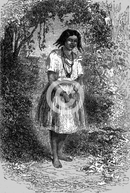 'Cafuzo Girl; A Trip up the Trombetas', 1875. Creator: Unknown.