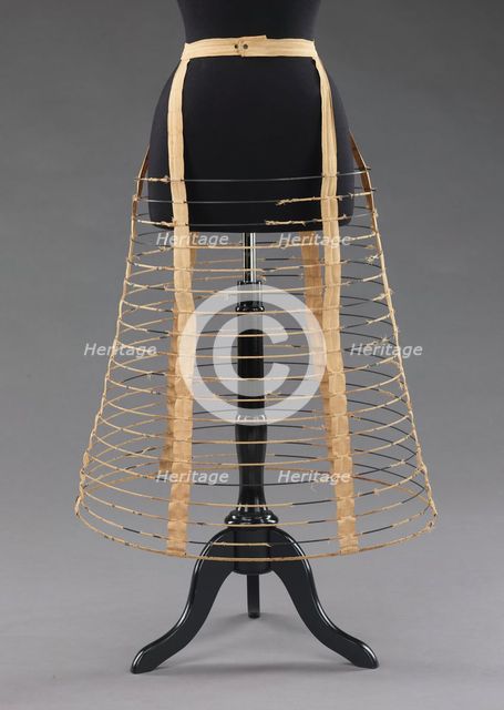 Cage crinoline, American, 1862-63. Creator: Worcester Skirt Company.