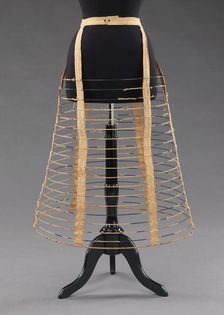 Cage crinoline, American, 1862-63. Creator: Worcester Skirt Company