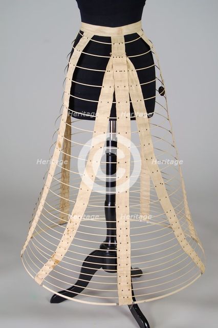 Cage crinoline, American, 1868-70. Creator: Unknown.