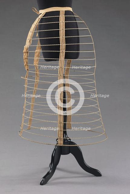 Cage crinoline, American, 1870-72. Creator: Unknown.