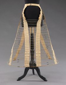 Cage crinoline, American, ca. 1870. Creator: Unknown