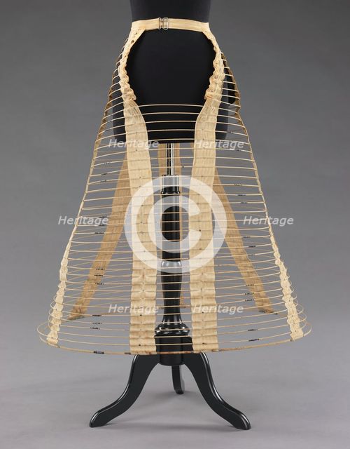 Cage crinoline, American, ca. 1870. Creator: Unknown.