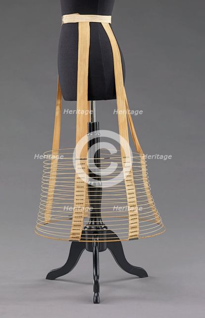 Cage crinoline, American, ca. 1875. Creator: Unknown.