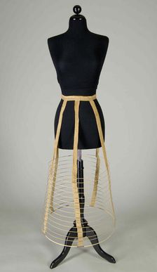 Cage crinoline, American, ca. 1878. Creator: Unknown