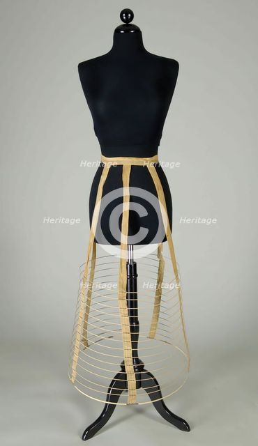 Cage crinoline, American, ca. 1878. Creator: Unknown.