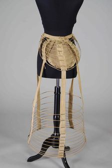 Cage crinoline, American, ca. 1880. Creator: Unknown