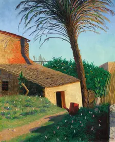 Cagnes. The palm tree, 1924. Creator: Vallotton, Felix Edouard (1865-1925)