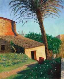 Cagnes. The palm tree, 1924. Creator: Vallotton, Felix Edouard (1865-1925)