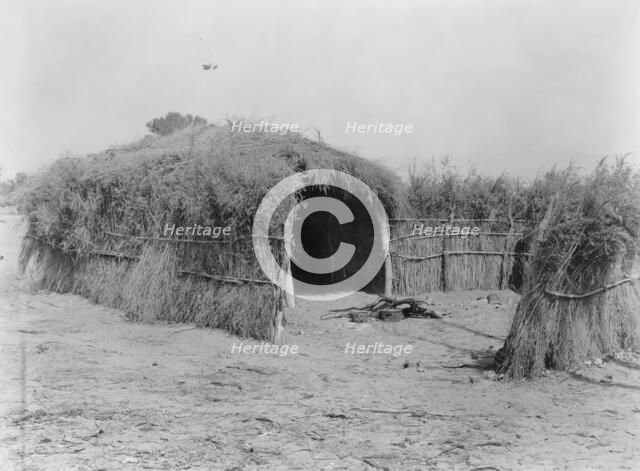 Cahuilla house in the desert, California, c1924. Creator: Edward Sheriff Curtis.