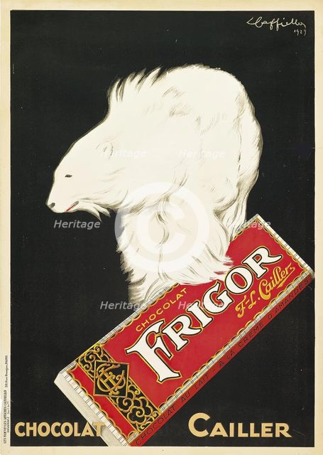 Cailler Frigor Chocolate, 1929.