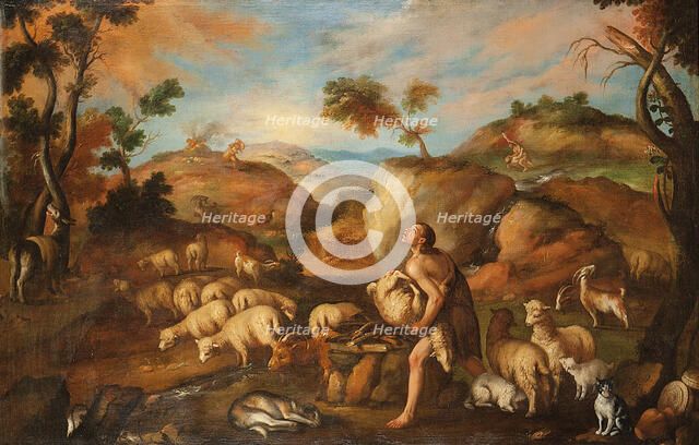 Cain and Abel, 1652. Creator: Orozco, Mateo (active 1634-1652).