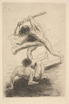 Cain and Abel, 1886. Creator: Odilon Redon