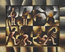 Cain and Abel (Old Testament cycle), 1918. Creator: Segal, Arthur (1875-1944)