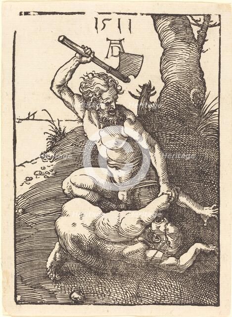 Cain Killing Abel, 1511. Creator: Albrecht Durer.