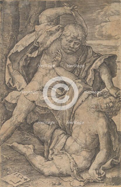 Cain Killing Abel, 1524. Creator: Lucas van Leyden.