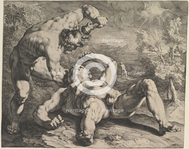 Cain Killing Abel, ca. 1591. Creators: Cornelis Cornelisz van Haarlem, Jan Muller.