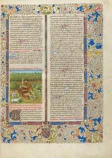 Cain Killing Abel; Cité de Dieu, about 1440-1450. Creator: Master of the Geneva Boccaccio