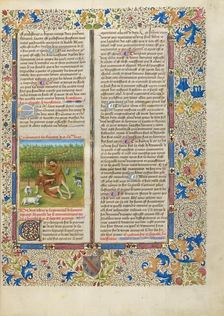 Cain Killing Abel; Cité de Dieu, about 1440-1450. Creator: Master of the Geneva Boccaccio