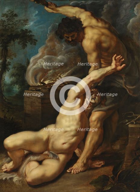 Cain slaying Abel. Artist: Rubens, Pieter Paul (1577-1640)