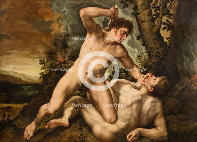 Cain slaying Abel, First Half of 17th cen.. Creator: Pepyn (Pepijn), Marten (1575-1643).