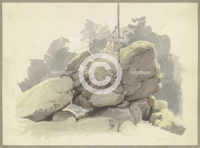Cairn, 1844. Creator: Carl Theodor Reiffenstein.