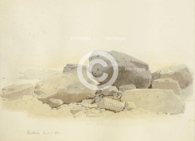 Cairn near Bertrich, 1881. Creator: Carl Theodor Reiffenstein.
