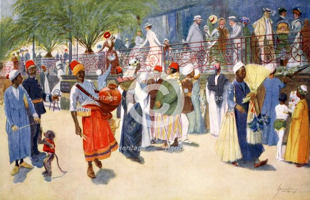 'Cairo Curios, or The Shepheard's Flock', 1908.  Creator: Lance Thackeray.