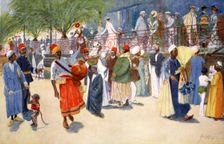 Cairo Curios, or The Shepheard's Flock 1908. Creator: Lance Thackeray
