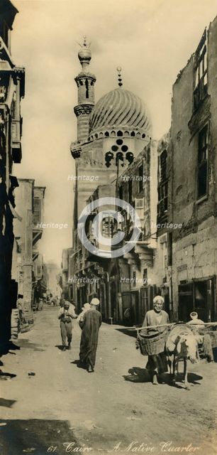 'Cairo - A Native Quarter', c1918-c1939. Creator: Unknown.