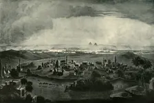 Cairo and the Pyramids early 19th century, (1901). Creator: Unknown