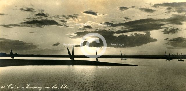 'Cairo - Evening on the Nile', c1918-c1939. Creator: Unknown.