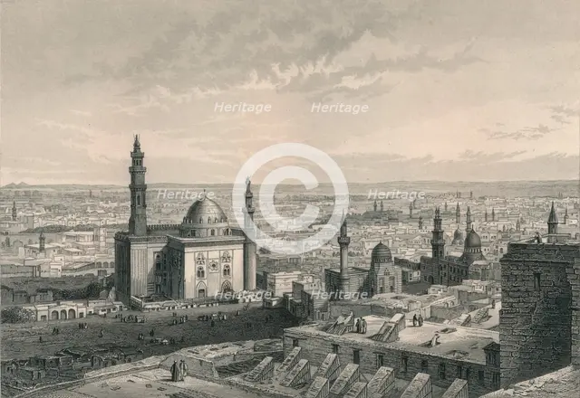 'Cairo, from the Citadel', 19th century. Creator: R Dawson.