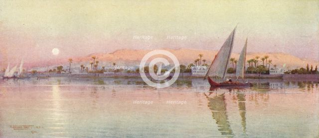 'Cairo from the River-Evening', c1880, (1904). Artist: Robert George Talbot Kelly.
