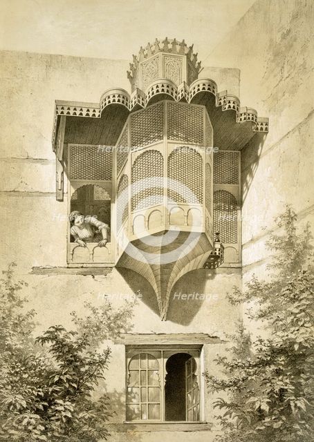 Cairo: House called Beyt El-Emyr (a little dilapidated), pub. 1877. Creator: Emile Prisse d'Avennes (1807-79).