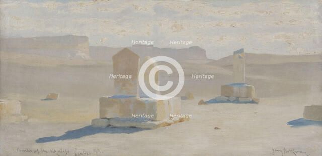 Cairo, tombs of the caliphs, 1893. Creator: Henry Brokman.