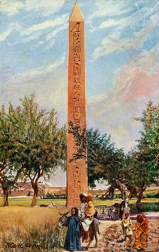 Cairo: The Obelisk of Eliopolis c1918-c1939. Creator: Unknown