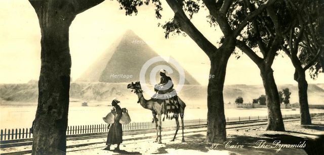 'Cairo - The Pyramids', c1918-c1939. Creator: Unknown.