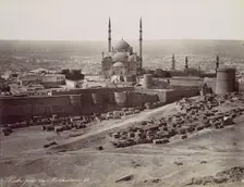 Caire près du Mokkatam, 1870s. Creator: Felix Bonfils