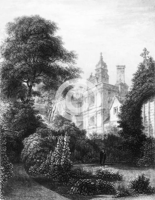 'Caius College from the Fellows Gardens', c1837.  Creator: John Le Keux.