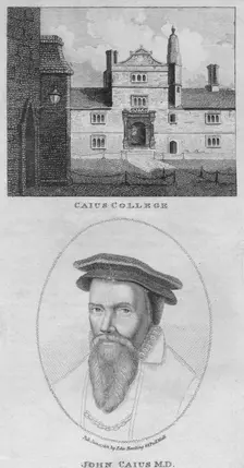Caius College; John Caius M.D. 1801. Creator: Edward Harding