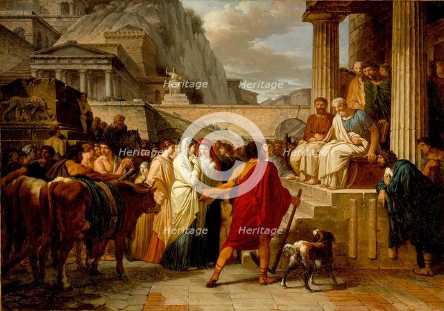 Caius Furius Cressinus Accused of Sorcery, 1792. Creator: Jean-Pierre Saint-Ours.